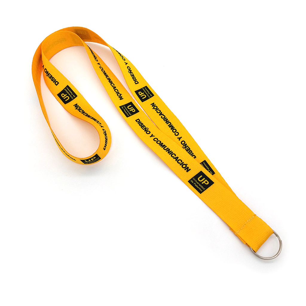 Cinta colgante personalizada con el logo de la Universidad de Palermo
